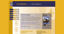 Desktop Screenshot of academiedeladombes.fr