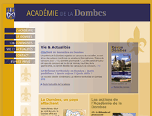 Tablet Screenshot of academiedeladombes.fr